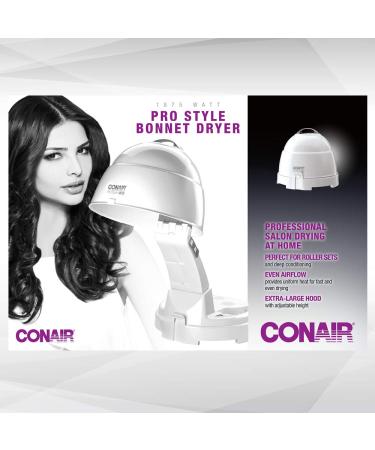 Conair 1875 Watt Pro Style Ionic Hair Dryer with Bonnet for Professional Results - Buy Online on SooperMarket.com