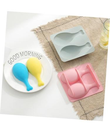 MAGICLULU 4 Pcs Sugar Mold DIY Chocolate Fondant Silicone Cake Mold for Home Pudding Mold Mold Silcone Molds Demould Silicone Candy Mold Silicone Molds DIY Baking Molds Fudge Drumstick 15.8*14.9CM x2pcs - Buy Online on SooperMarket.com
