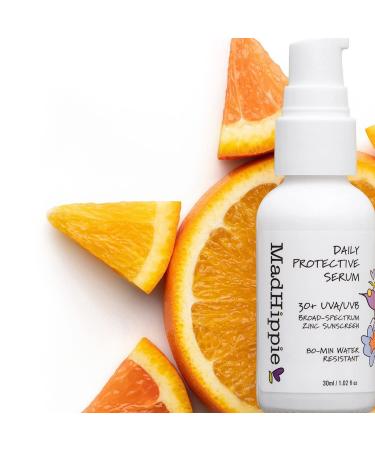 Mad Hippie Daily Protective Serum 30 SPF Moisturizer & Mineral Sunscreen | Zinc Oxide Face Sunscreen | Sun Skin Care 1.02 Oz - Buy Online on SooperMarket.com