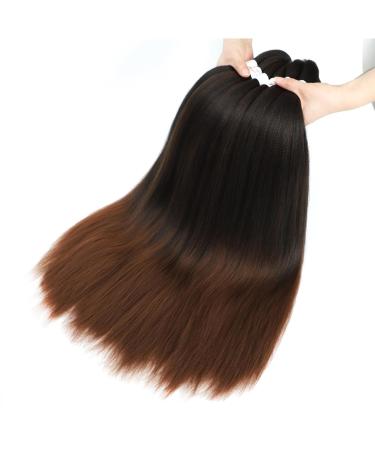 Xusuperb 30-Inch Pre-Stretched Braiding Hair - Ombre Brown 6 Pack | Soft Knotless Yaki Extensions for Easy Braids | Kanekalon Kunsthaar - Buy Online on SooperMarket.com