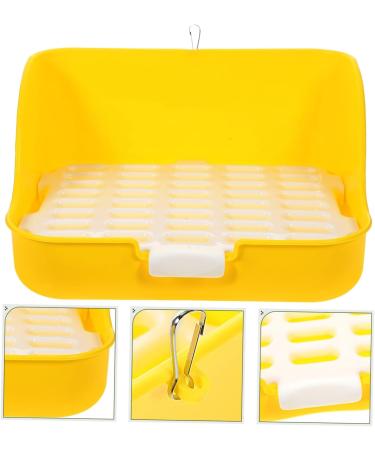 CORHAD Box Rabbit Toilet Pet Toilet Bunny Toilet Pet Supply Pet Training Corner Bunny Potty Rabbit Potty Pet Pee Toilet Pet Drawer Potty Pet Potty Pet Litter Tray Little Pig Pee Toilet 28.5X23.5X15.5CM Yellow - Buy Online on SooperMarket.com