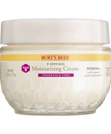 Face Cream, Burt's Bees Retinol Alternative, Firming & Moisturizing Facial Care, Fragrance Free, All Natural, 1.8 Ounce Fragrance Free Cream