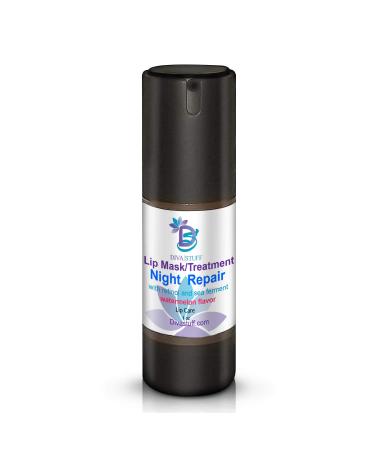 Diva Stuff Night Repair Lip Mask and Treatment | With Retinol & Sea Ferment for Soft Plump Lips | Nighttime Treatment | Made in the USA w/Safe Ingredients | 1 fl oz