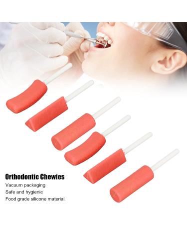 Portable Orthodontic Pacifiers with Flexible Leveling Shell - Professional Silicone Packaging 6 Pack - Tasty Red Strawberry Flavor - Buy Online on SooperMarket.com