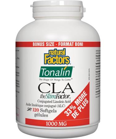 Natural Factors - CLA Tonalin 1000 mg BONUS SIZE 120 softgels - Buy Online on SooperMarket.com