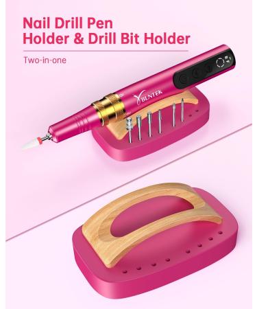 YBLNTEK Cordless Nail Drill Holder Stand Wooden Nail Drill Bits Holder Cuticle Remover Drill Bits Holder Electric Nail File Bits Stand Organizer for Manicure Pedicure Tools Nail Salon Home - Buy Online on SooperMarket.com