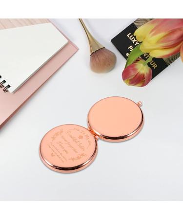 Sister Birthday Gift: Rose Gold Compact Mirror for Women - Unique Gift for Big Sister, Her, Teen Girls - Birthday, Graduation, Christmas Stocking Stuffer - Buy Online on SooperMarket.com