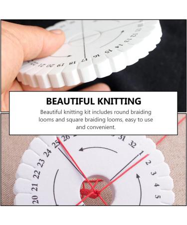 24pcs Beaded Accessories Foam DIY Kumihimo Eva Round Knitting Plates Set - Buy Online on SooperMarket.com
