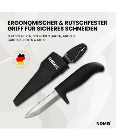N mis Fishing Knife - 10 cm Stainless Steel Blade | Multi-Use Garden & Carving Knife | Durable Outdoor Knife with Quiver | Affordable & Sharp - Buy Online on SooperMarket.com