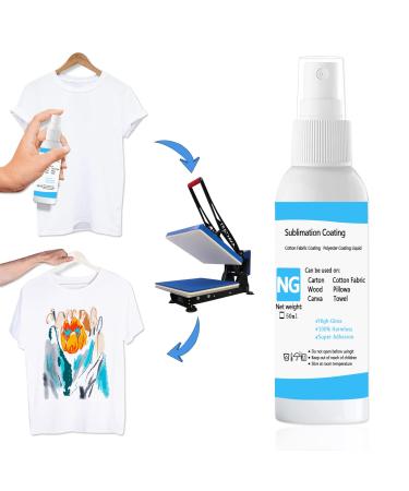 1DFAUL Sublimation Coating Spray for Cotton Shirts  Including All Cotton Fabrics  Cartons  Canvas and Towels  Super Adhesion  Get Brighter and More Vivid Colors Just 1 Step Process(50ml/1pc) 50ml/1pcs