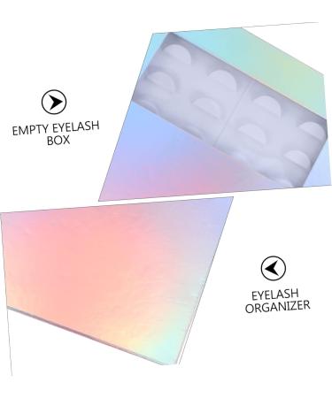Buy Mikinona False Eyelash Packaging Box | Stylish Lash Holder & Organizer - Empty Cases with Tray & Support Paper (27.5x22cm) for Easy Storage - Buy Online on SooperMarket.com