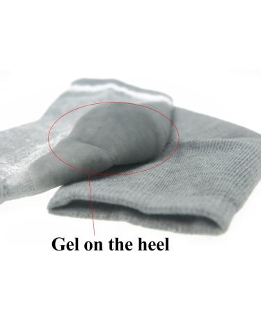 2 Pairs of Moisturizing Silicone Gel Socks for Dry Cracked Feet - International Shipping Available - Buy Online on SooperMarket.com