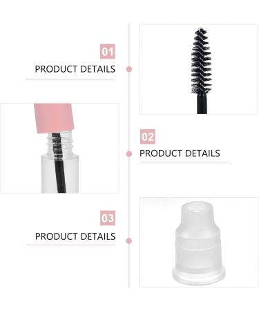 OSALADI 10pcs Mascara Empty Tube Eyeliner Vial Clear Mascara Travel Pink Packaging Material Filling Plastic - Buy Online on SooperMarket.com