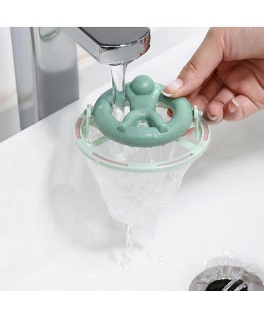 Hair Filter for Washing Machine Catcher Bag Floating Lint Remover Laundry Ball Pet 1 Set Cleaning Green - Buy Online on SooperMarket.com