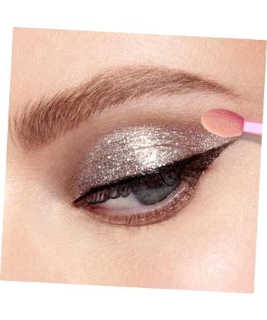 Baluue 50pcs Double Ended Eyeshadow Brush Eye Makeup Tools Makeup Eyeshadow Face Powder Kit Pink Plastic - Buy Online on SooperMarket.com