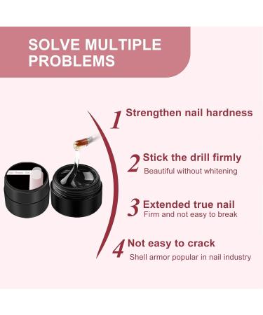 10PCS Nail Extension Fiberglass Kit with 20ml Nail Repair Gel - Long Lasting Anti-Cracking Fibers for Home Salon - Buy Online on SooperMarket.com