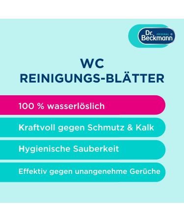 Dr. Beckmann Citrus Sensation WC Cleaning Sheets | 20 Sheets | Effective Toilet Cleaning | International Shipping - Buy Online on SooperMarket.com
