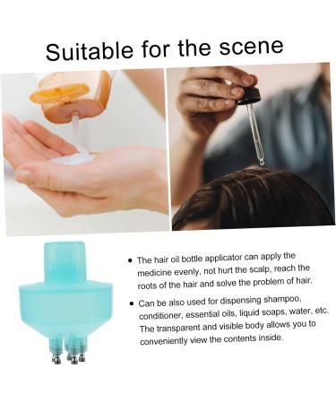 Hair Color Applicator Bottle Set Dying Tools with Comb & Dropper for Easy Hair Dyeing 6.3X4.5cm Blue - Buy Online on SooperMarket.com
