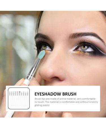 CANIGHT 10pcs Eye Shadow Brush Lip Brush Tool Eye Blending Brush Eye Makeup Tool Cosmetic Plastic Handle - Buy Online on SooperMarket.com