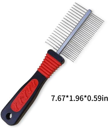 Deshedding Tool & Pet Grooming Professional Metal Shedding Brush Pet Cat Dog Grooming Comb Trimmer Tool Double Sided Fur Rake Tool - Buy Online on SooperMarket.com