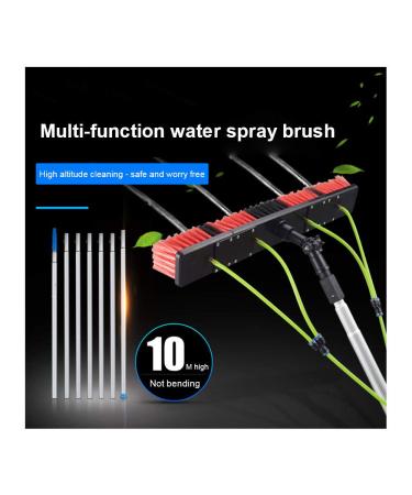 photovoltaic cleaner window cleaning pole 4M-12MExtension Pole Squeegee Window Washer Combo Telespole for Window Cleaning Pole Water Brush Extendable Cleaner Conservatory Roof/6M 35cm Brush Head 8M/27FT