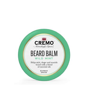 Cremo Styling Beard Balm Wild Mint Beard Balm Nourishes Shapes and Styles Longer Fuller Beards 2 Ounces (Packaging May Vary)
