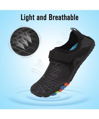 CIOR Kids Water Shoes - Aqua Athletic Sport Shoes for Boys & Girls (Big Kid 8-12 Years) - Size 6.5 - Black - Buy Online on SooperMarket.com