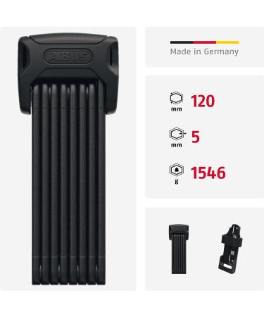 Buy Abus Bordo 6000K Folding Lock - 120 cm Bicycle Lock with SH Holder | Xplus Cylinder & High Security Level 10 - International Shipping Available - Buy Online on SooperMarket.com
