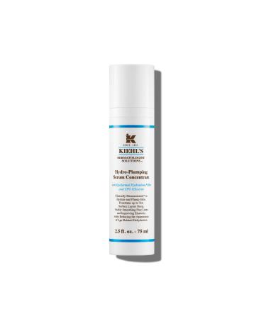 Kiehl's Hydro-Plumping Hydrating Serum Plumps Skin Improves Elasticity Reduces Appearance of Dry Skin All Skin Types Ophthalmologist and Dermatologist Tested Fragrance-Free 2.5 Fl Oz / 75 ml