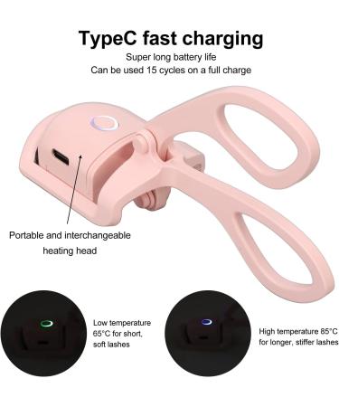 Buy Heated Eyelash Curlers - Rechargeable Electric Curler with 2 Modes Fast 30s Heating for Thicker Curlier Lashes International Shipping Available - Buy Online on SooperMarket.com