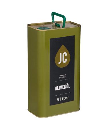 JC Greek Extra Virgin Olive Oil - ORGANIC Premium Quality - Kalamata PDO - in 4 sizes (3 l) 3 l (1 pack)