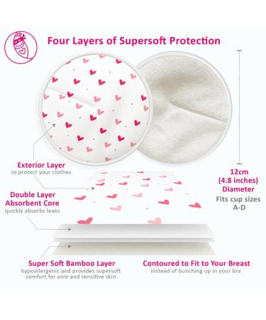 Ninja Mama Super Soft Bamboo Breast Pads - Reusable Nursing Pads for Breastfeeding 14 Pack - Washable Nipple Pads for Leaking Milk - Buy Online on SooperMarket.com
