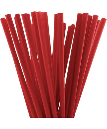Pack of 500 - Heat Resistant Disposable Drinking Straws 20cm Long Standard Size (Red 500) - Buy Online on SooperMarket.com