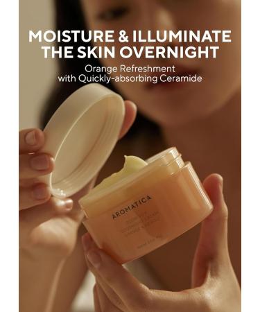AROMATICA Glow Vita Goodnight Cream - Anti-Aging Night Moisturizer with Vitamin C & 5% Niacinamide for Face & Neck 3.1fl oz/90g - International Shipping Available - Buy Online on SooperMarket.com