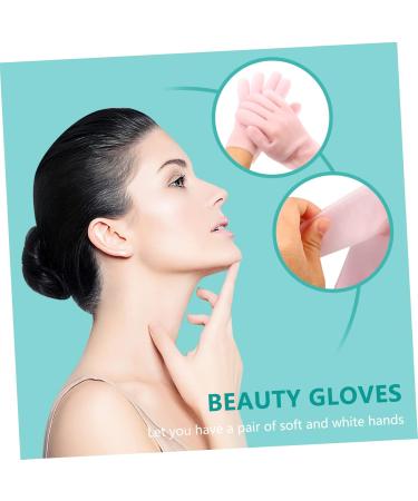 minkissy 3 Pairs Moisturizing Gloves Hands Night Mittens Exfoliating Glove Gloves Overnight Night Gloves Cream Gloves Softening Grade Anti-Wrinkle Gloves Spa Sebs Pink - Buy Online on SooperMarket.com