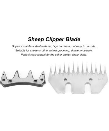 Sonk Professional Stainless Steel Sheep Shears - Universal Electric Wool Cutter Replacement Blades for Alpacas & Goats | 9/13 Teeth Straight & Curved Blade Options - Buy Online on SooperMarket.com