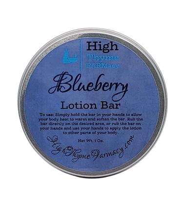 Blueberry Lotion Bar - Waterless Lotion Bar for Dry Skin - Blueberry Scented Moisturizing Beeswax Lotion Bar - Convenient Travel Lotion - Eco Friendly Lotion Massage Bar