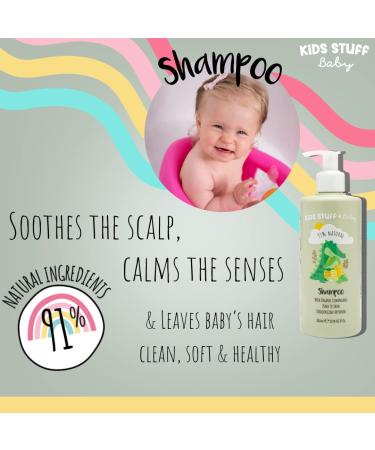 Kids Stuff Baby Shampoo 300ml - Natural & Organic | Dermatologist & Pediatrician Approved | Vegan & Cruelty-Free - Buy Online on SooperMarket.com