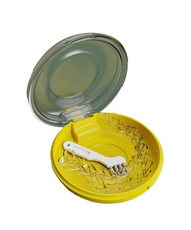 Retainer etui with ventilation holes solid snap lock orthodontic oral protection case retainer etui dustproof oral protection case prosthesis holder box for household travel office light