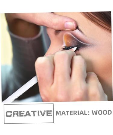 Mikinona 24pcs Eyeliner Pencil Brown Eyeshadow Glitter Eyeshadow Brown Eye Liner Pencil Wooden Pole White - Buy Online on SooperMarket.com