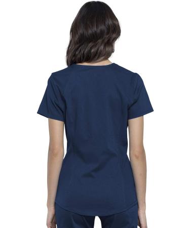 Cherokee Women's V-Neck Scrubs Top | Shirttail Hem | XL | Navy WW601 - Buy Online on SooperMarket.com