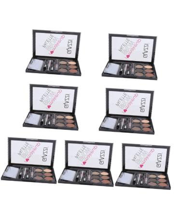 MAGICLULU 7 Sets Eyebrow Powder Set Lady Cosmetic Lady Eyebrow Powder Eyebrow Pencil Eyebrow Stickers