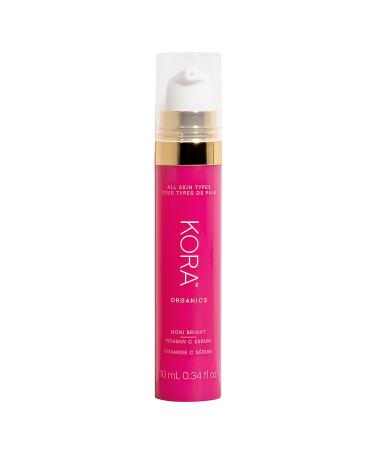 KORA Organics Noni Bright Vitamin C Serum | Firm & Smooth| Certified Organic | Cruelty Free | 0.34 oz 10mL