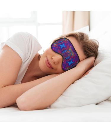 Buy Tie Dye Hippie Soft Sleep Eye Mask - Breathable Travel Eye Patch for Relaxation - Perfect for Women - Buy Online on SooperMarket.com