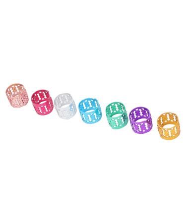 100PC Dreadlocks Pearls - Colorful Aluminum Hair Braid Decorations & Jewelry Accessories for Stylish Hairstyles - Buy Online on SooperMarket.com