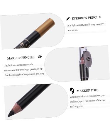 8pcs pencil sharpener eyebrow pencil haozhuang eyebrow pencil Eyebrow Pencils Makeup Accessories 1 count (Pack of 1) Black - Buy Online on SooperMarket.com
