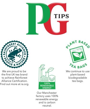P.G. Tips Original 160 Black Tea Bags - Full-bodied Taste, Refreshing Flavor | 60 Second Brew Time - Buy Online on SooperMarket.com