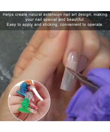 Rotekt 10pcs Nail Extension Fiberglass Tips & 5pcs Nail Art Clamps | International Shipping Available - Buy Online on SooperMarket.com
