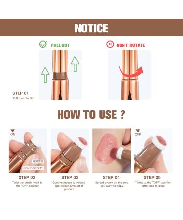 Buy Prreal Liquid Contour Beauty Wand 06 | Long-Lasting Waterproof Concealer Cream & Makeup Stick - Natural Matte Finish & Easy Application - Dark Brown (1 Pack) - Buy Online on SooperMarket.com