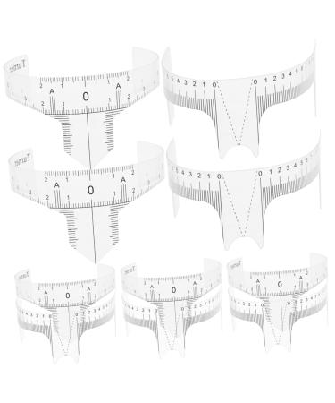 WOFASHPURET 10pcs Eyebrow Design Ruler Beauty Tools Brow Ruler Sticker Eyebrow Shape Face Ruler Measurer Shaping